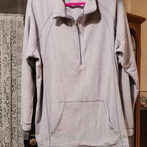 Half zip thin fleece tek gear women's pullover sweater
